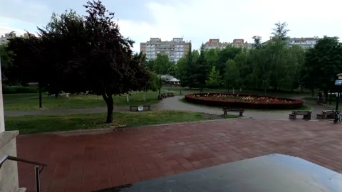 Spring day in the park Stock Footage 155718757