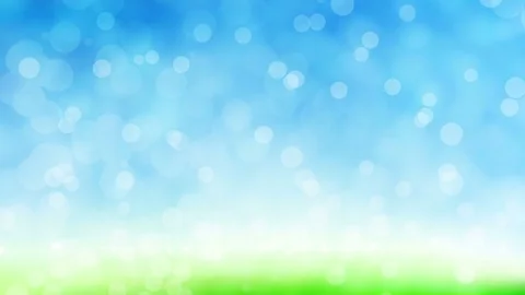 Spring defocused sky grass blur, green blue bokeh natural background. Light Stock Footage 84785253