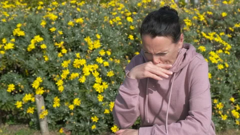 Spring discomfort. Stock Footage 231927883