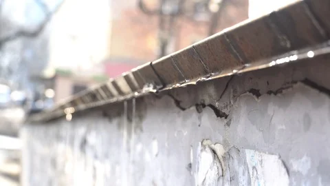 Spring drops in the city Stock Footage 124594190