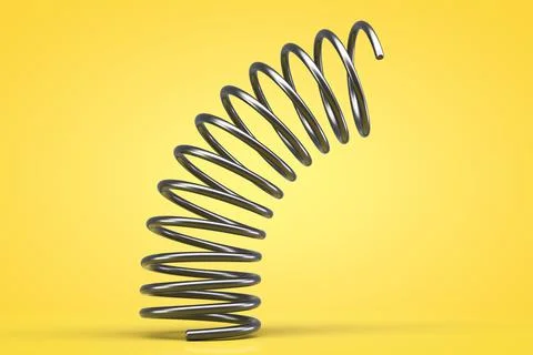 Spring in dynamics close-up. Yellow background Foto stock