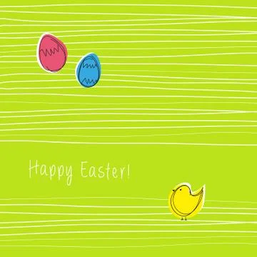 Spring easter card Stock Illustration