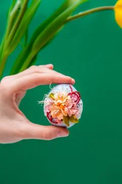 Spring easter card. Stock Photos