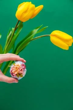 Spring easter card. Stock Photos