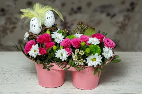 Spring Easter Decoration Stock Photos