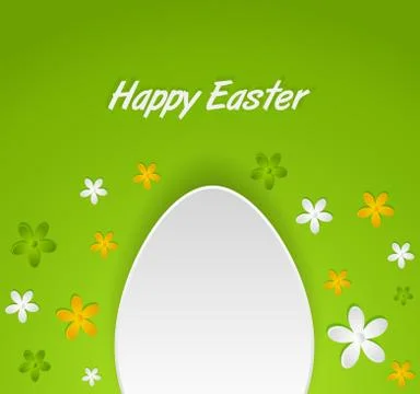 Spring Easter egg card Stock Illustration