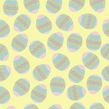 Spring Easter Pattern Stock Illustration