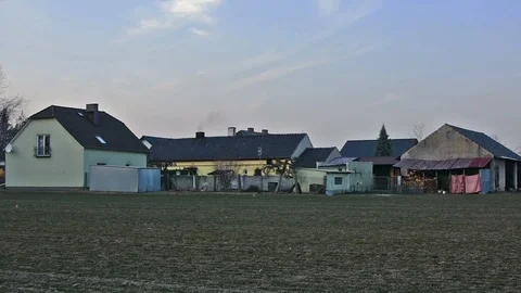 Spring evening in the countryside 스톡 동영상 86689741