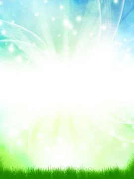 Spring fantasy background Stock Illustration