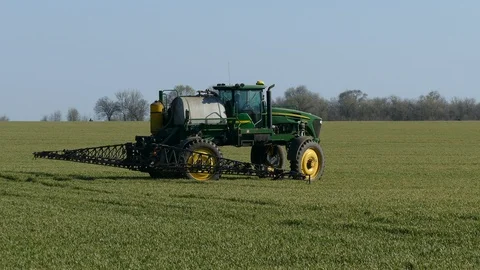 Spring farm work in the field. Stock Footage 128108819