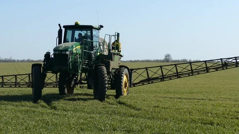 Spring farm work in the field. Stock Footage 128109967