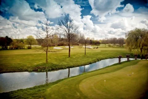 Spring field Stock Photos