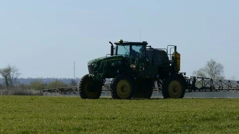 Spring field work Stock Footage 128105727