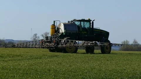 Spring field work Stock Footage 128105817