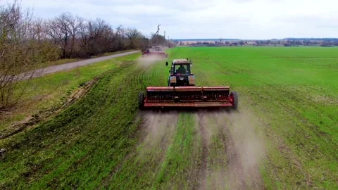 Spring field work Stock Footage 155519059