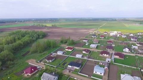 Spring fields and gardens Stock Footage 102047884