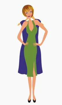 Spring figure Stock Illustration