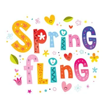 Spring fling Stock Illustration