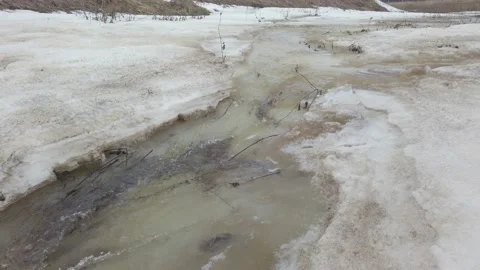 Spring flood Stock Footage 153578320
