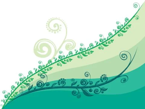 Spring floral background Иллюстрация