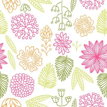 Spring Floral Background Stock Illustration