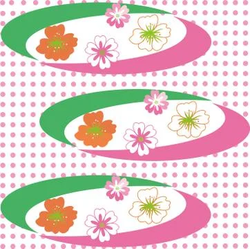 Spring floral background Stock Illustration