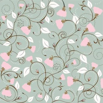 Spring floral background Stockillustratie