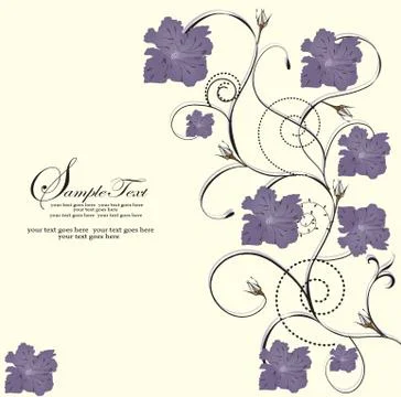 Spring floral background Stock Illustration