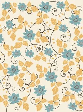 Spring floral background Stockillustratie