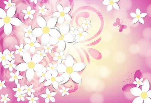 Spring floral card Illustrazione stock