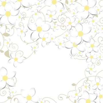 Spring floral card Stock Illustration