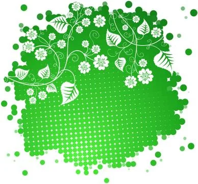 Spring floral design. Stock Illustration