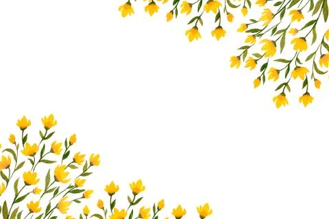 Spring floral frame 스톡 일러스트