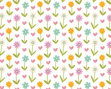 Spring floral pattern. Floral wallpaper, scrapbooking. Vector illustration Stock Illustration