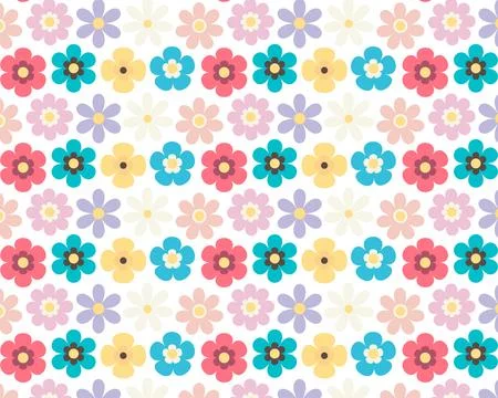 Spring floral pattern. Floral wallpaper, scrapbooking. Vector illustration Illustration