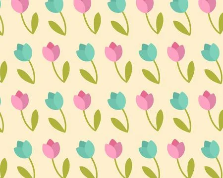 Spring floral pattern. Floral wallpaper, scrapbooking. Vector illustration 스톡 일러스트