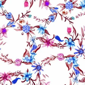 Spring floral pattern Ilustración de archivo