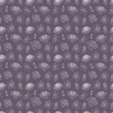 Spring Floral seamless pattern background with blossom flowers for fashion te Stock Illustration