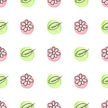 Spring floral seamless pattern Stock Illustration