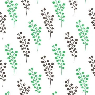 Spring floral seamless pattern Stock Illustration