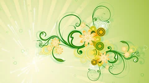 Spring Flourish Background 01 HD Stock Footage 10870730