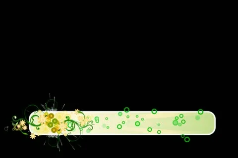Spring Flourish Lower Third Stock Footage