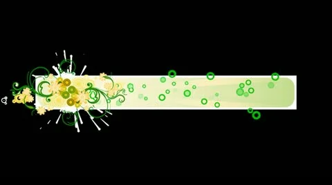 Spring Flourish Lower Third HD Stock Footage 10870735