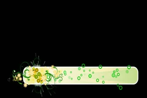 Spring Flourish Lower Third Widescreen Stock Footage 10870882