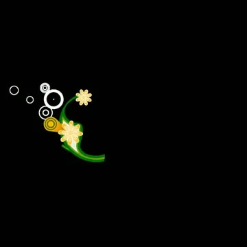 Spring Flourish Motion Design Element 01 HD Stock Footage 10870736