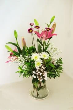 Spring flower arrangement Stock Photos