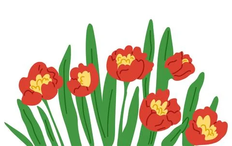 Spring flower. The flowering trees transformed landscape into dreamy paradise Ilustración de archivo