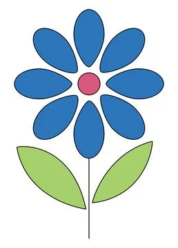 Spring flower isolated on a white background Stock Illustration