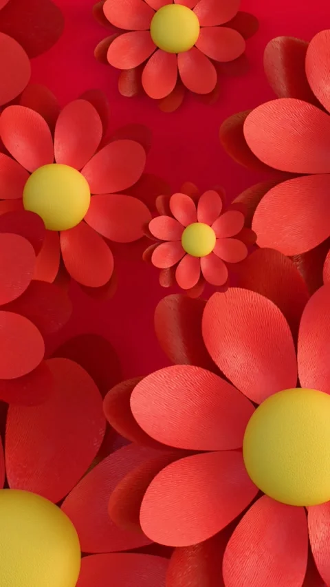 Spring flower pattern Stock Footage 301999705