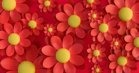Spring flower pattern Stock Footage 302001907